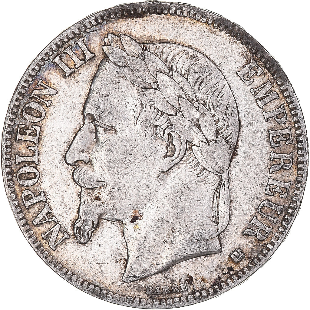 Coin, France, Napoleon III, 5 Francs, 1868, Strasbourg, VF(30-35), Silver
