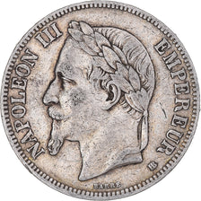 Coin, France, Napoleon III, 5 Francs, 1868, Strasbourg, VF(30-35), Silver