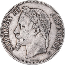 Monnaie, France, Napoleon III, 5 Francs, 1868, Strasbourg, TB+, Argent