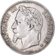 Coin, France, Napoleon III, 5 Francs, 1868, Strasbourg, VF(20-25), Silver