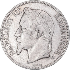 Coin, France, Napoleon III, 5 Francs, 1868, Strasbourg, VF(20-25), Silver