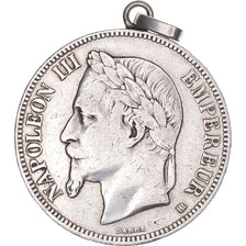 Monnaie, France, Napoleon III, 5 Francs, 1868, Strasbourg, TB, Argent