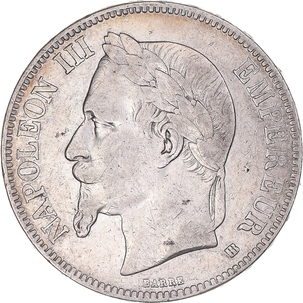 Coin, France, Napoléon III, 5 Francs, 1869, Strasbourg, VF(20-25), Silver