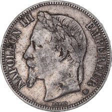 Coin, France, Napoléon III, 5 Francs, 1869, Strasbourg, VF(30-35), Silver