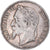 Moneda, Francia, Napoléon III, 5 Francs, 1869, Strasbourg, BC+, Plata