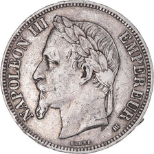 Coin, France, Napoléon III, 5 Francs, 1869, Strasbourg, EF(40-45), Silver