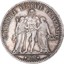 Coin, France, Hercule, 5 Francs, 1875, Bordeaux, EF(40-45), Silver, KM:820.2