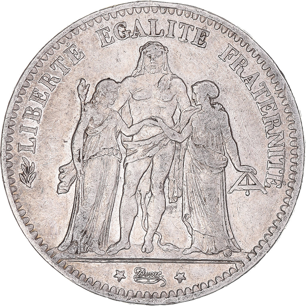 Monnaie, France, Hercule, 5 Francs, 1876, Bordeaux, TB+, Argent, Gadoury:745a