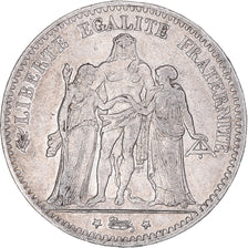 Monnaie, France, Hercule, 5 Francs, 1876, Bordeaux, TB+, Argent, Gadoury:745a