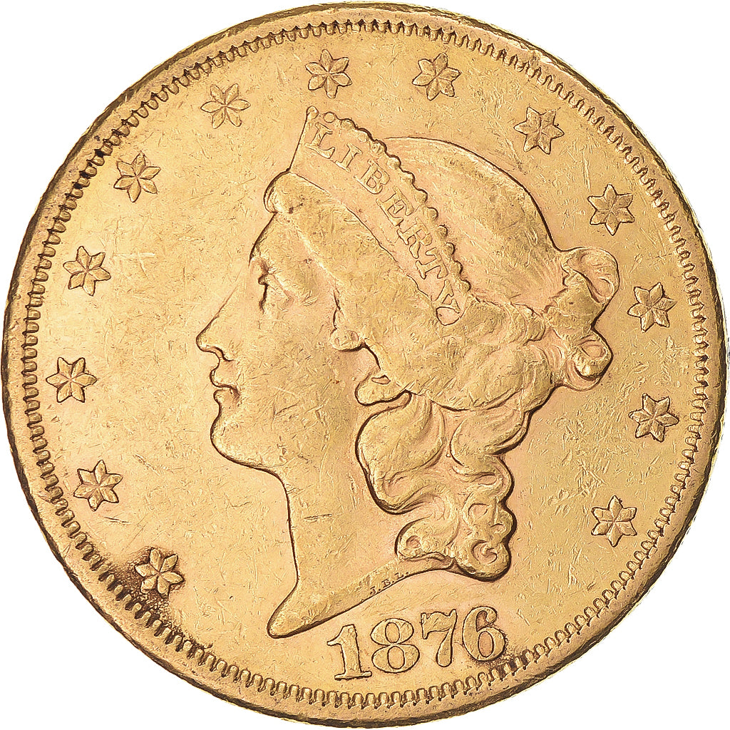 Münze, Vereinigte Staaten, $20, Double Eagle, 1876, San Francisco, SS, Gold