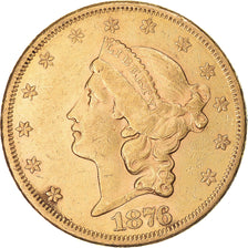 Münze, Vereinigte Staaten, $20, Double Eagle, 1876, San Francisco, SS, Gold