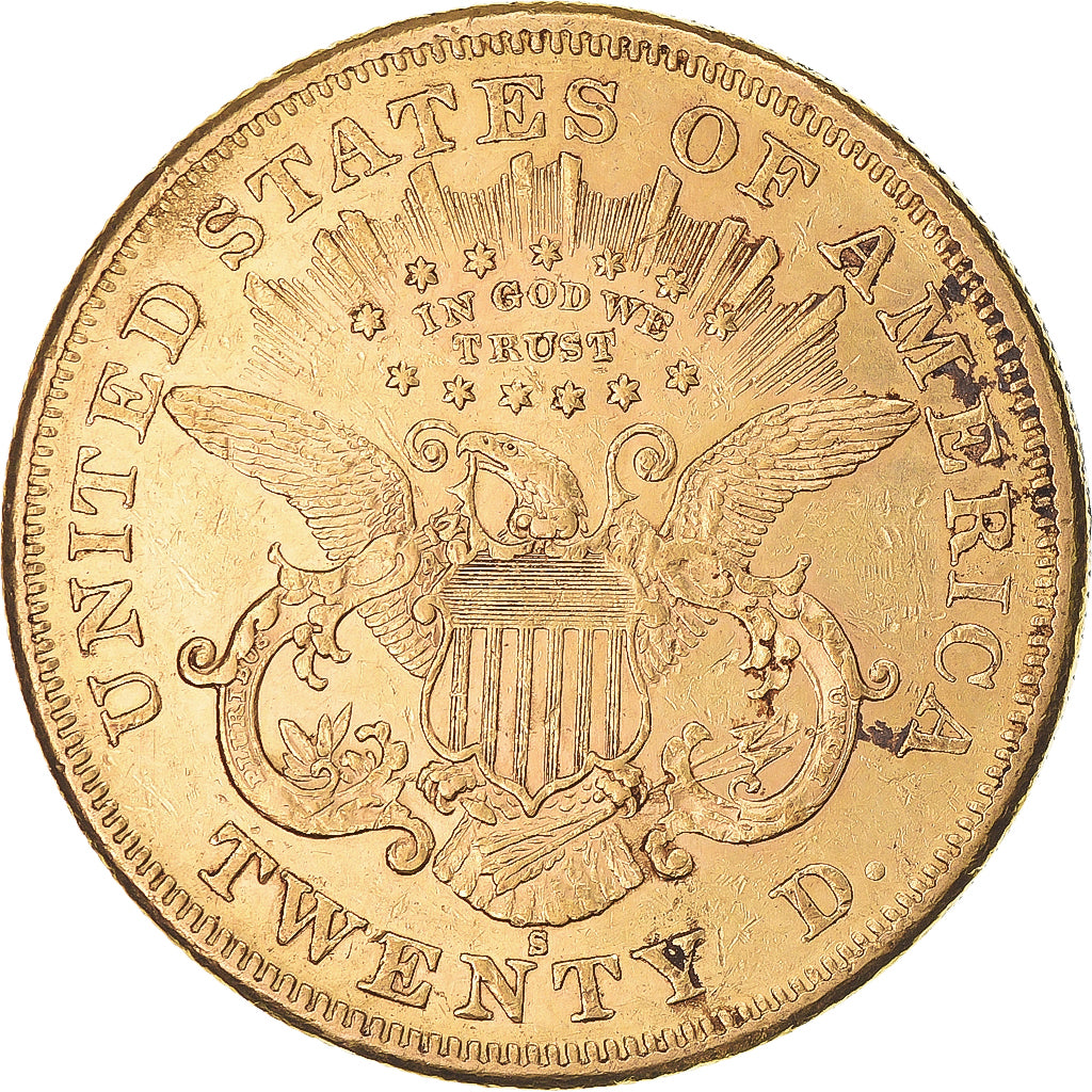 Münze, Vereinigte Staaten, $20, Double Eagle, 1876, San Francisco, SS, Gold