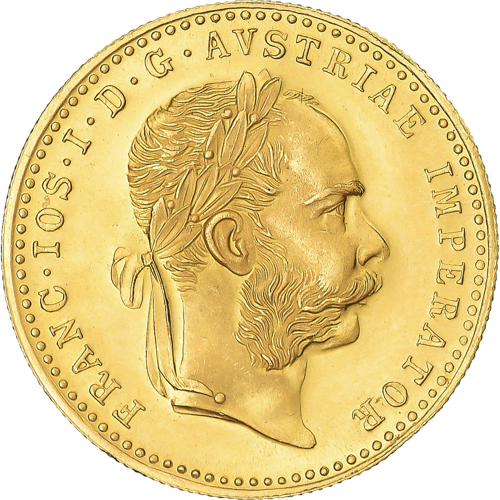 Coin, Austria, Franz Joseph I, Ducat, 1915, Restrike, MS(63), Gold, KM:2267
