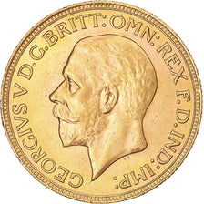 Moneda, Sudáfrica, George V, Sovereign, 1930, EBC+, Oro, KM:A22