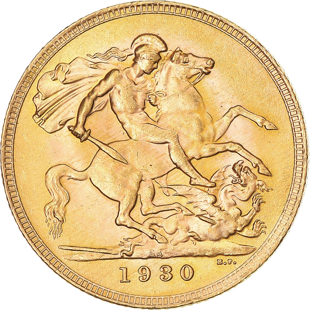 Münze, Südafrika, George V, Sovereign, 1930, UNZ, Gold, KM:A22