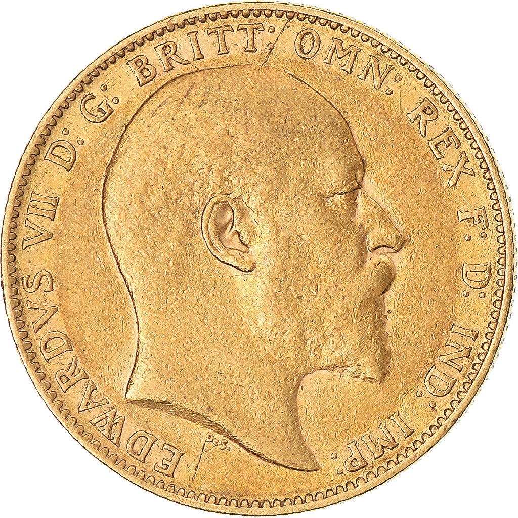 Coin, Australia, Edward VII, Sovereign, 1903, Perth, EF(40-45), Gold, KM:15