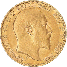 Coin, Australia, Edward VII, Sovereign, 1903, Perth, EF(40-45), Gold, KM:15