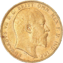 Coin, Australia, Edward VII, Sovereign, 1903, Perth, AU(50-53), Gold, KM:15