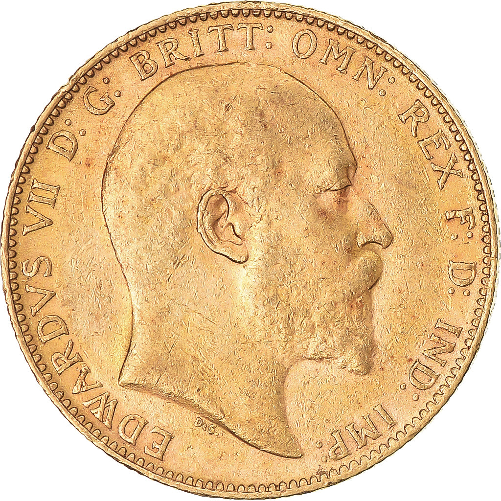 Moneta, Australia, Edward VII, Sovereign, 1903, Perth, BB+, Oro, KM:15
