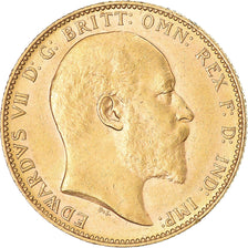 Coin, Australia, Edward VII, Sovereign, 1904, Perth, AU(55-58), Gold, KM:15