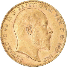 Monnaie, Australie, Edward VII, Sovereign, 1906, Perth, TTB+, Or, KM:15