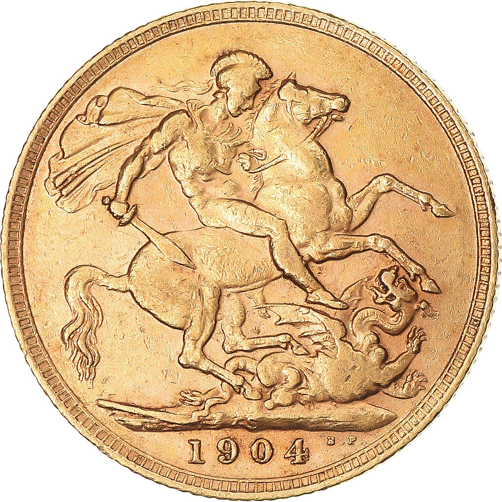 Coin, Australia, Edward VII, Sovereign, 1904, Sydney, EF(40-45), Gold, KM:15