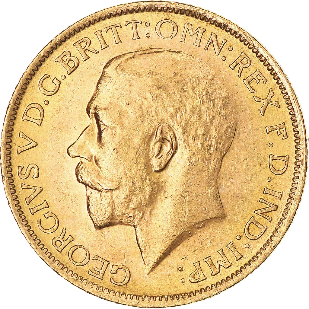 Coin, Australia, George V, Sovereign, 1912, Sydney, MS(60-62), Gold, KM:29