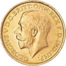 Coin, Australia, George V, Sovereign, 1912, Sydney, MS(60-62), Gold, KM:29