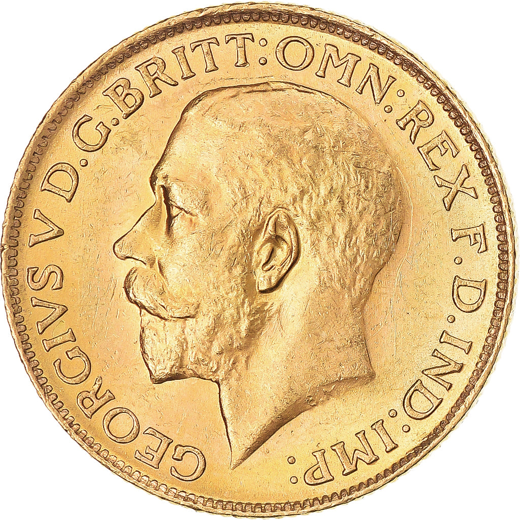 Monnaie, Australie, George V, Sovereign, 1915, Sydney, SPL, Or, KM:29