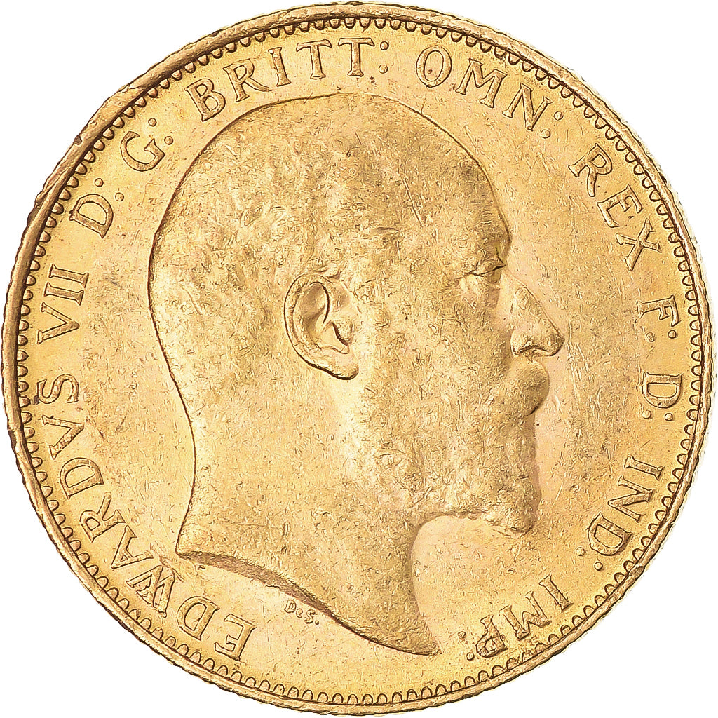 Monnaie, Australie, Edward VII, Sovereign, 1907, Melbourne, TTB+, Or, KM:15