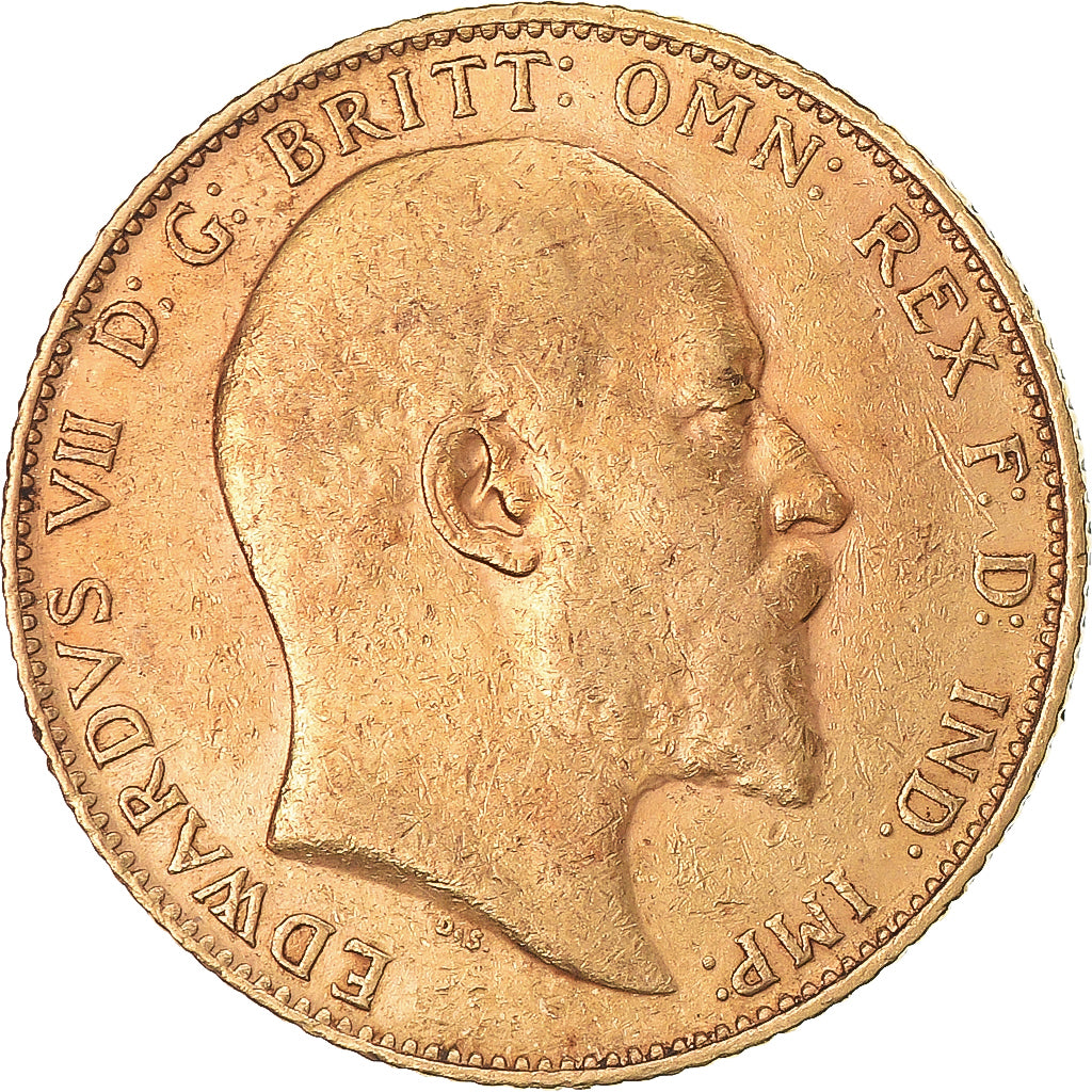 Monnaie, Grande-Bretagne, Edward VII, Sovereign, 1906, Londres, SUP, Or, KM:805