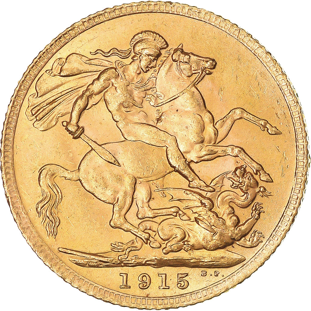 Moneta, Gran Bretagna, George V, Souverain, Sovereign, 1915, London, SPL-, Oro