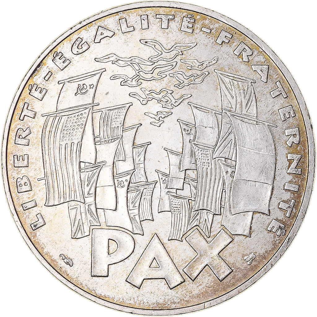 Munten, Frankrijk, 8 mai 1945, 100 Francs, 1995, PR, Zilver, KM:1116.1