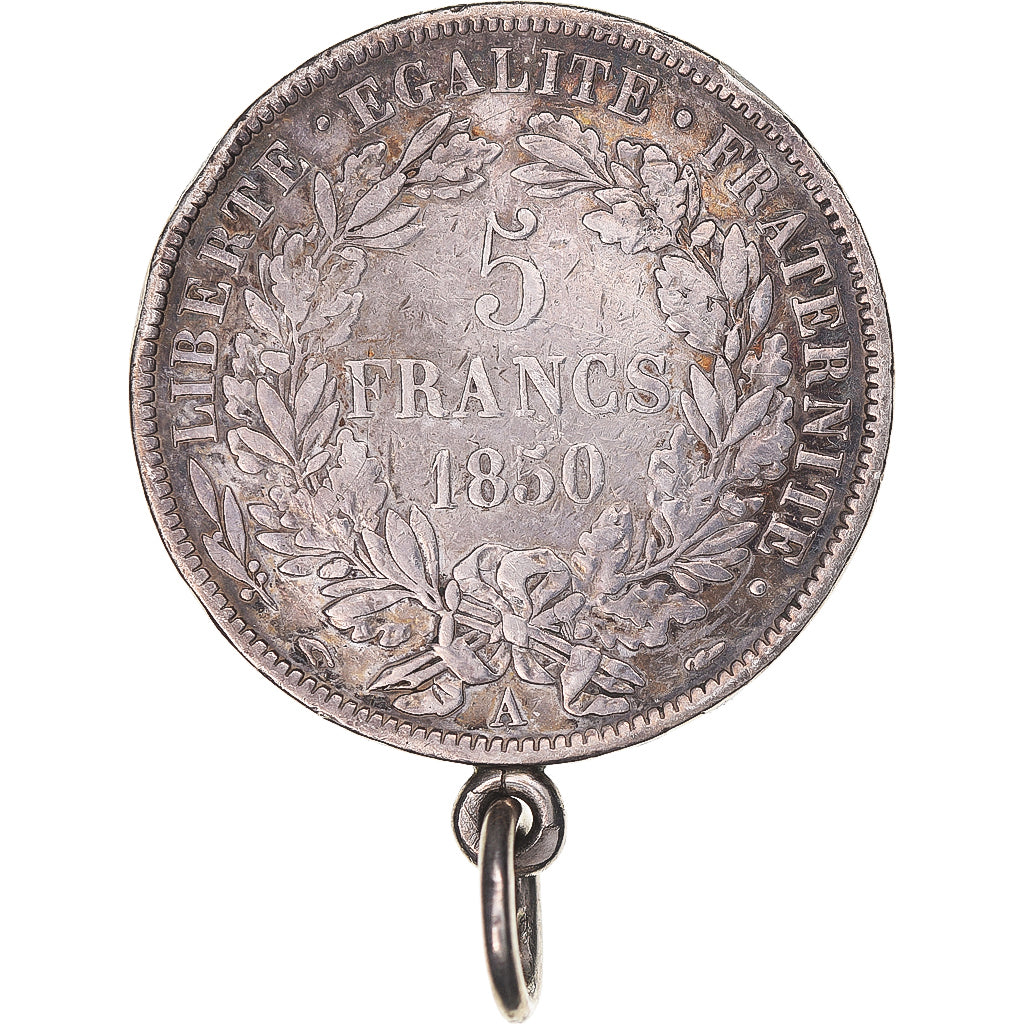 Münze, Frankreich, Cérès, 5 Francs, 1850, Paris, S, Silber, KM:761.1