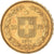 Moneda, Suiza, 20 Francs, 1891, Bern, MBC+, Oro, KM:31.3