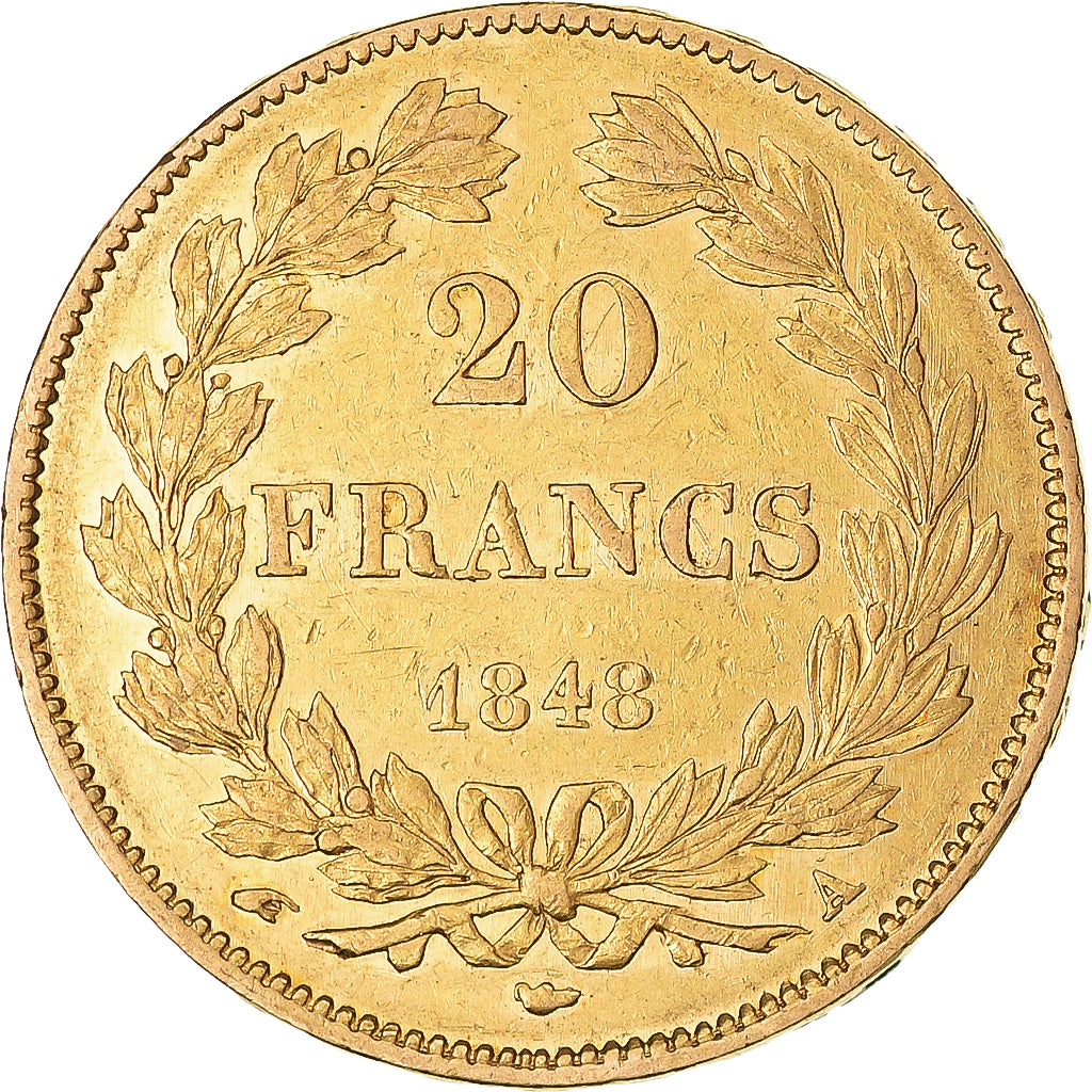 Monnaie, France, Louis-Philippe, 20 Francs, 1848, Paris, SUP, Or, Gadoury:1031