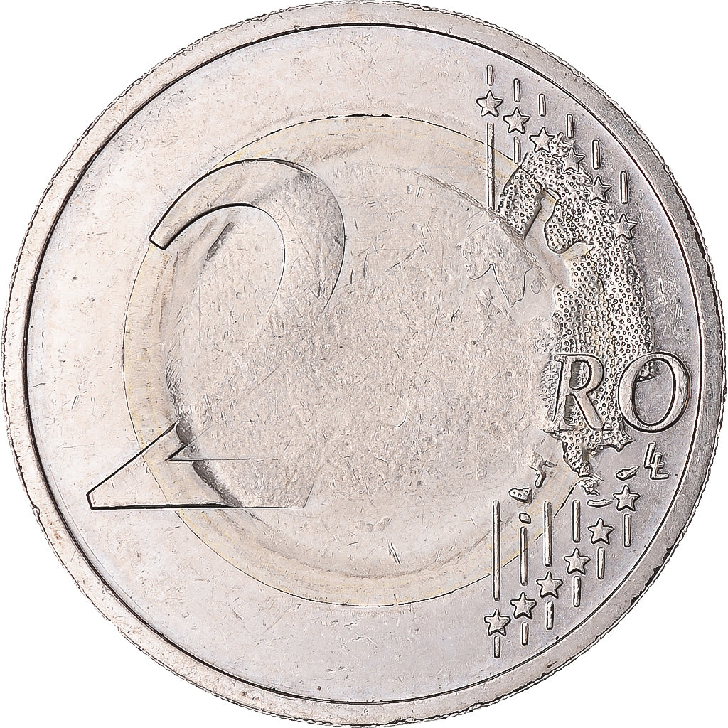 Allemagne, 2 Euro, Saarland, 2009, Munich, error wrong core, SPL, Bimétallique
