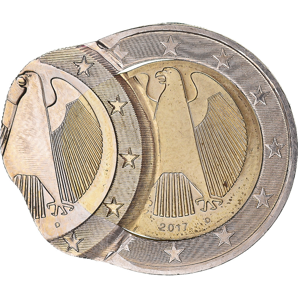 Germany 2 Euro 2017 Munich error double strike MS(65-70) Bi-Metallic ...
