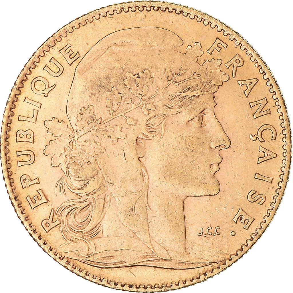 Monnaie, France, Marianne, 10 Francs, 1909, Paris, TTB+, Or, Gadoury:1017