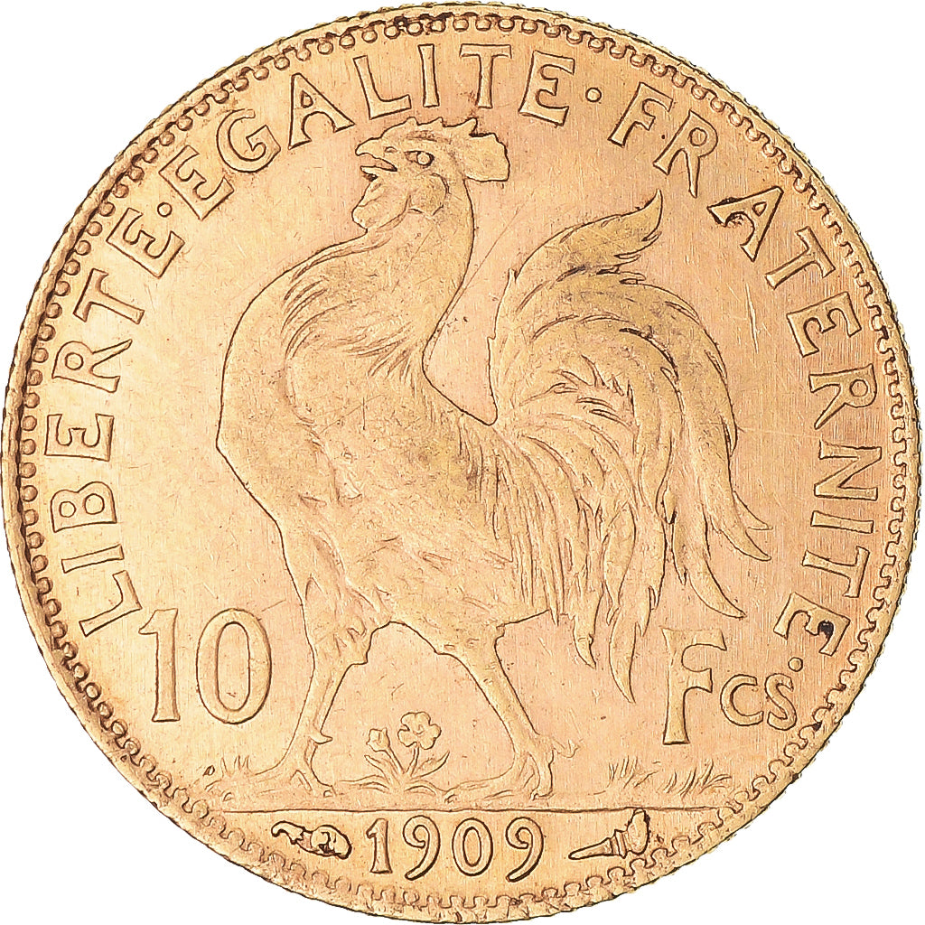 Monnaie, France, Marianne, 10 Francs, 1909, Paris, TTB+, Or, Gadoury:1017