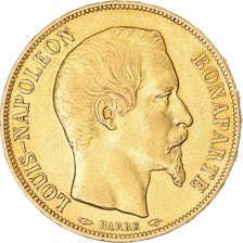 Moneta, Francja, Napoleon III, 20 Francs, 1852, Paris, AU(50-53), Złoto