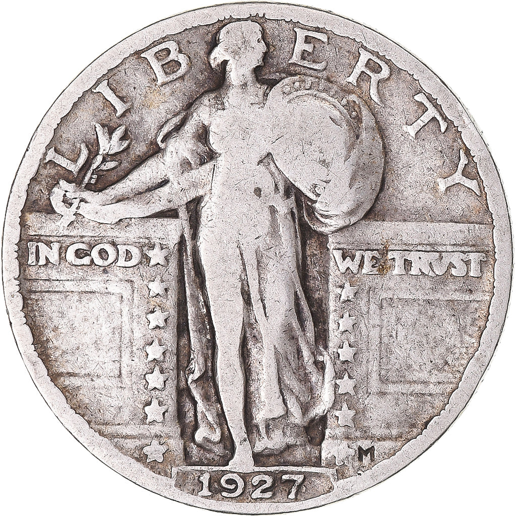 Coin, United States, Standing Liberty Quarter, Quarter, 1927, U.S. Mint