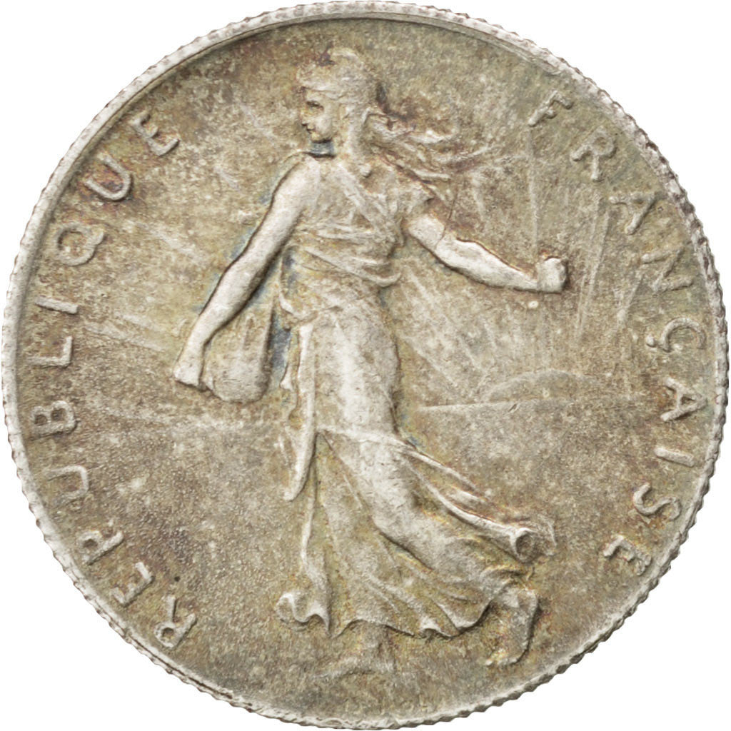 Coin, France, Semeuse, 50 Centimes, 1920, MS(60-62), Silver, KM:854, Gadoury:420