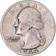 Monnaie, États-Unis, Washington Quarter, Quarter, 1944, U.S. Mint