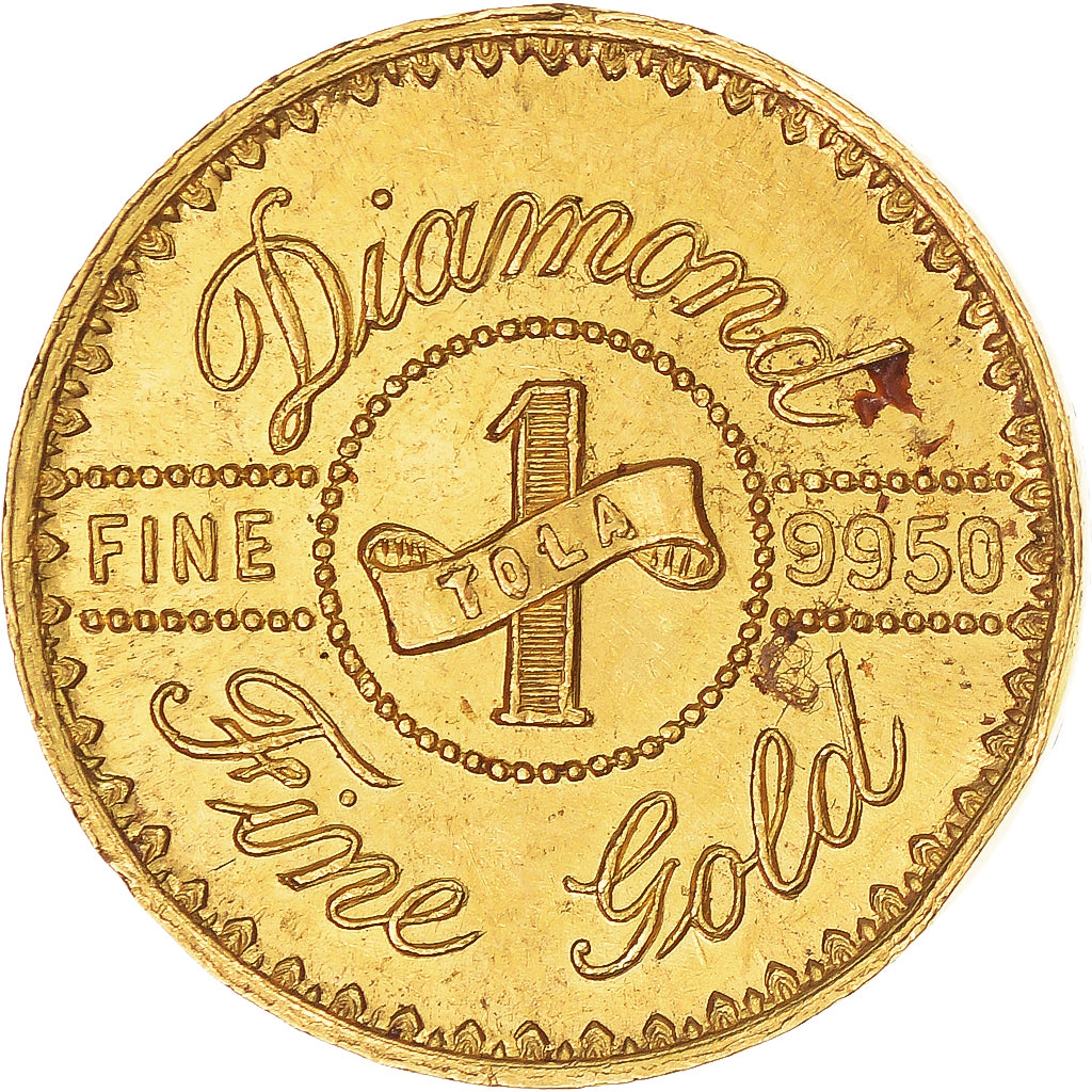Coin, INDIA-BRITISH, Tola, 1960, Bombay, AU(50-53), Gold, KM:45