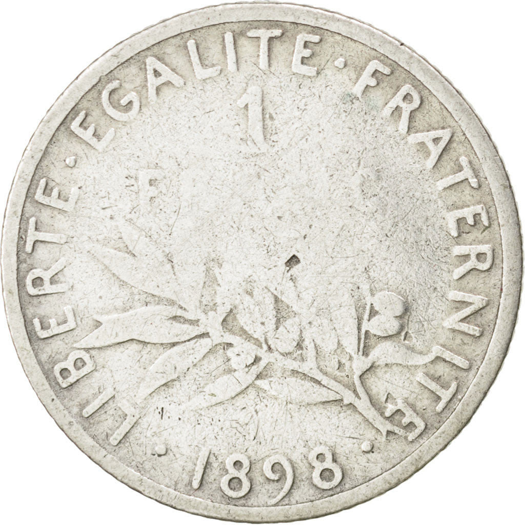 Coin, France, Semeuse, Franc, 1898, F(12-15), Silver, KM:844.1, Gadoury:467