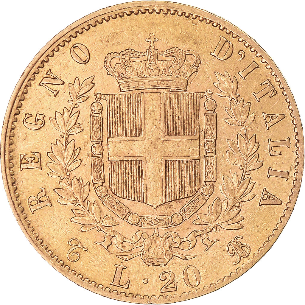 Monnaie, Italie, Vittorio Emanuele II, 20 Lire, 1868, Torino, TTB+, Or, KM:10.1