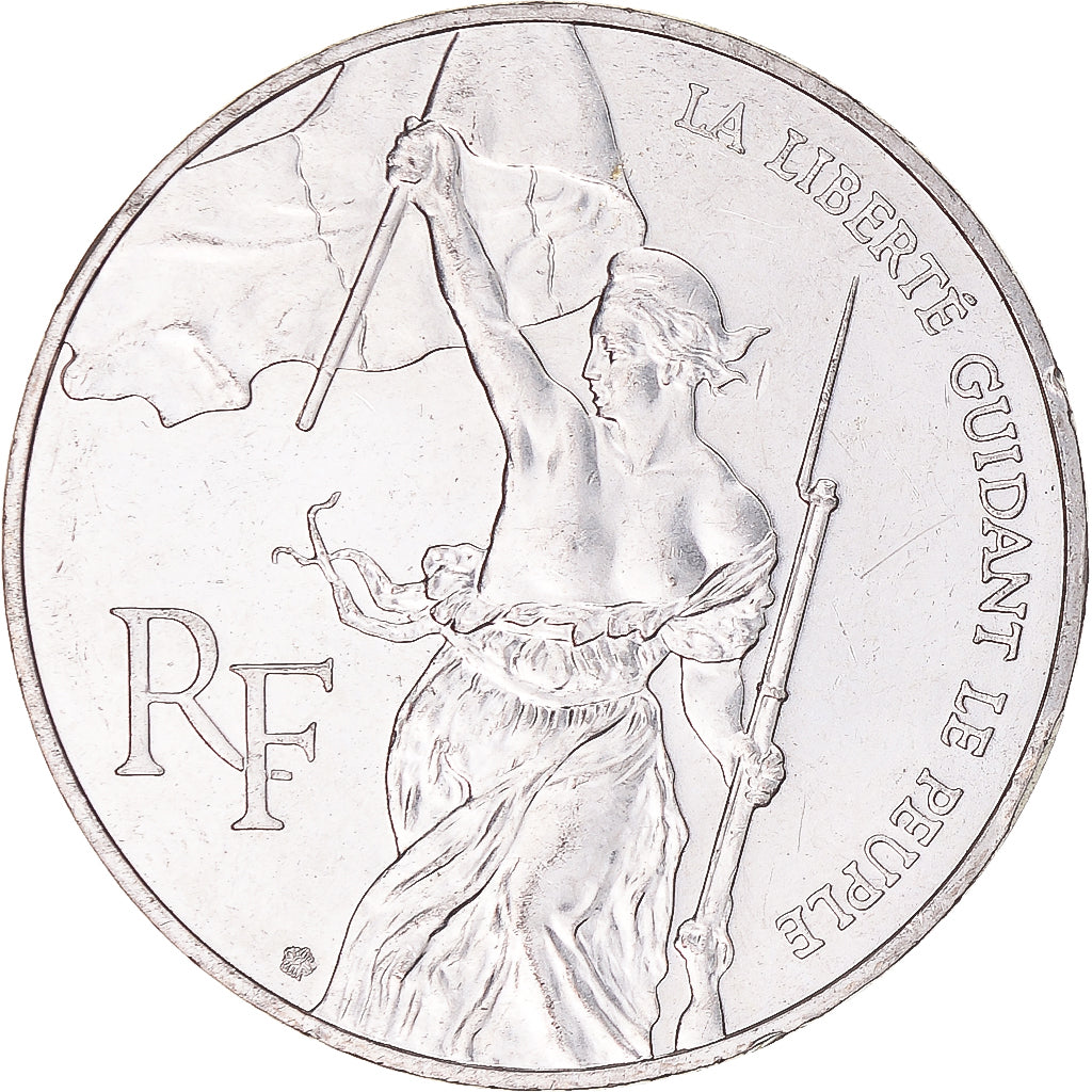 Coin, France, Liberté guidant le peuple, 100 Francs, 1993, MS(60-62), Silver