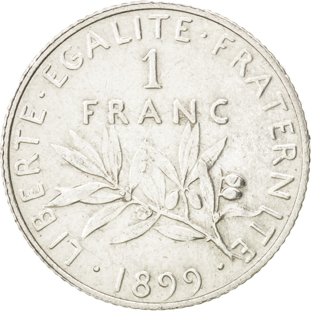 Francia, Semeuse, Franc, 1899, BB+, Argento, KM:844.1, Gadoury:467