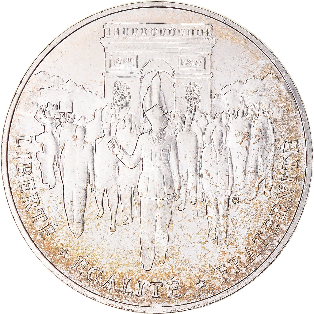 Munten, Frankrijk, Libération de Paris, 100 Francs, 1994, PR+, Zilver